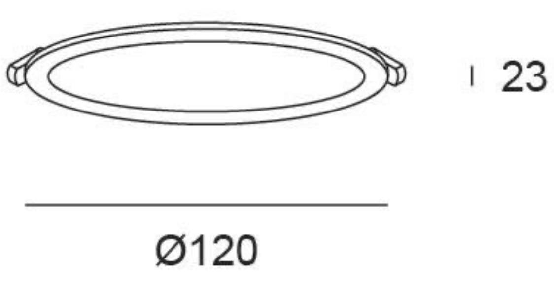 LED recessed light, round, black, 6 W – CCT (warm/neutral/cool white)