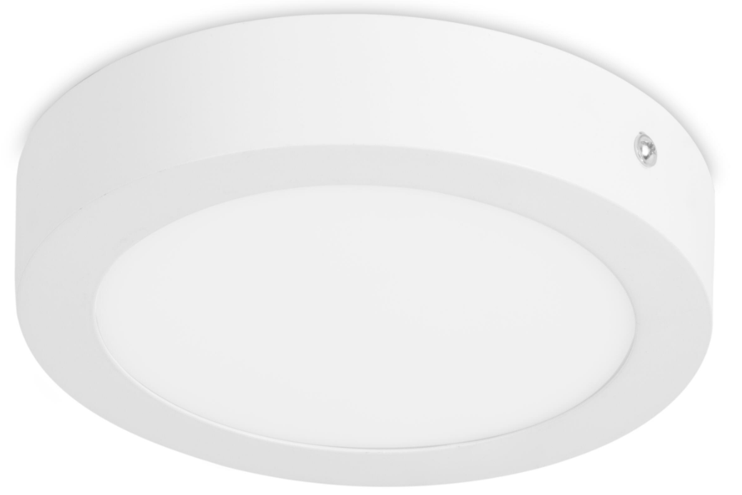LED surface-mounted light, round, white, 6 W – warm white, 3000 K