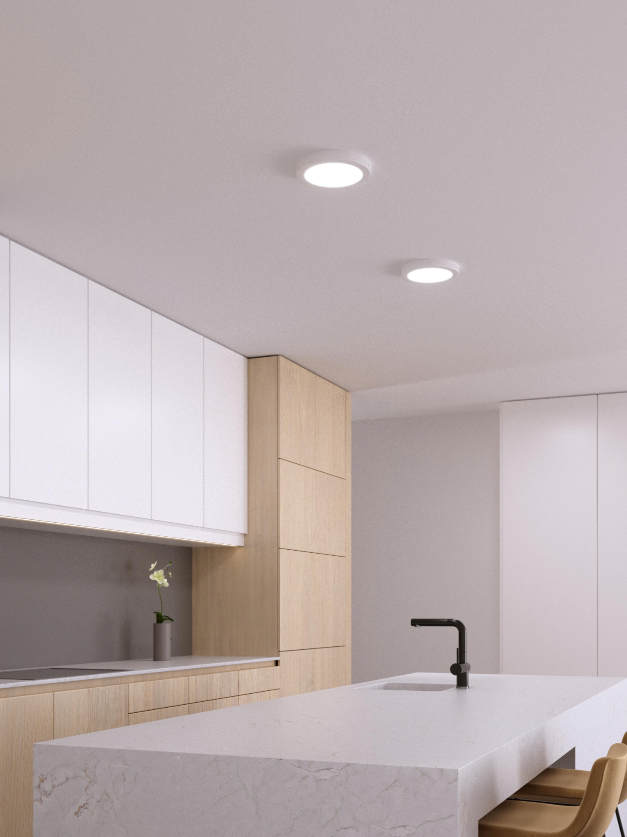 LED surface-mounted light, round, white, 24 W – CCT (warm/neutral/cool white) – 3240 lm