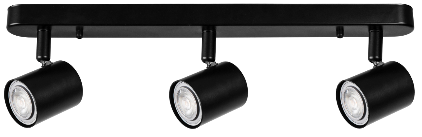 3-spotlight FOKUS Keeper – Black – IP20 – GU10 – Indoor use