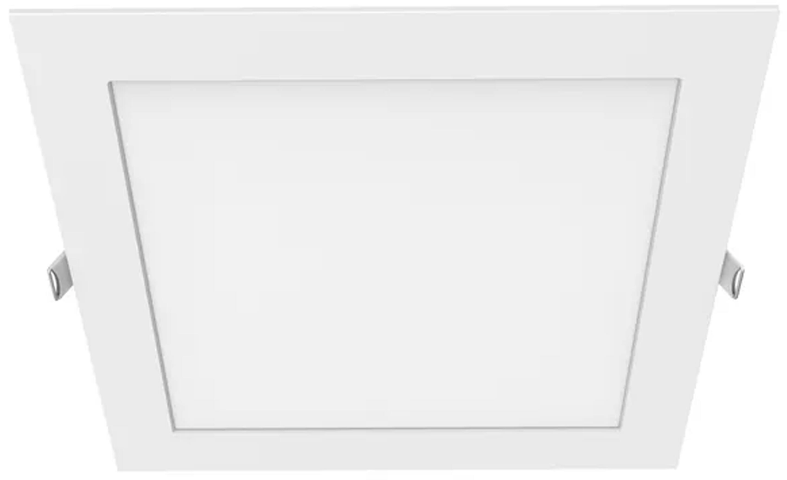 LED recessed light, square, white, 24 W – CCT