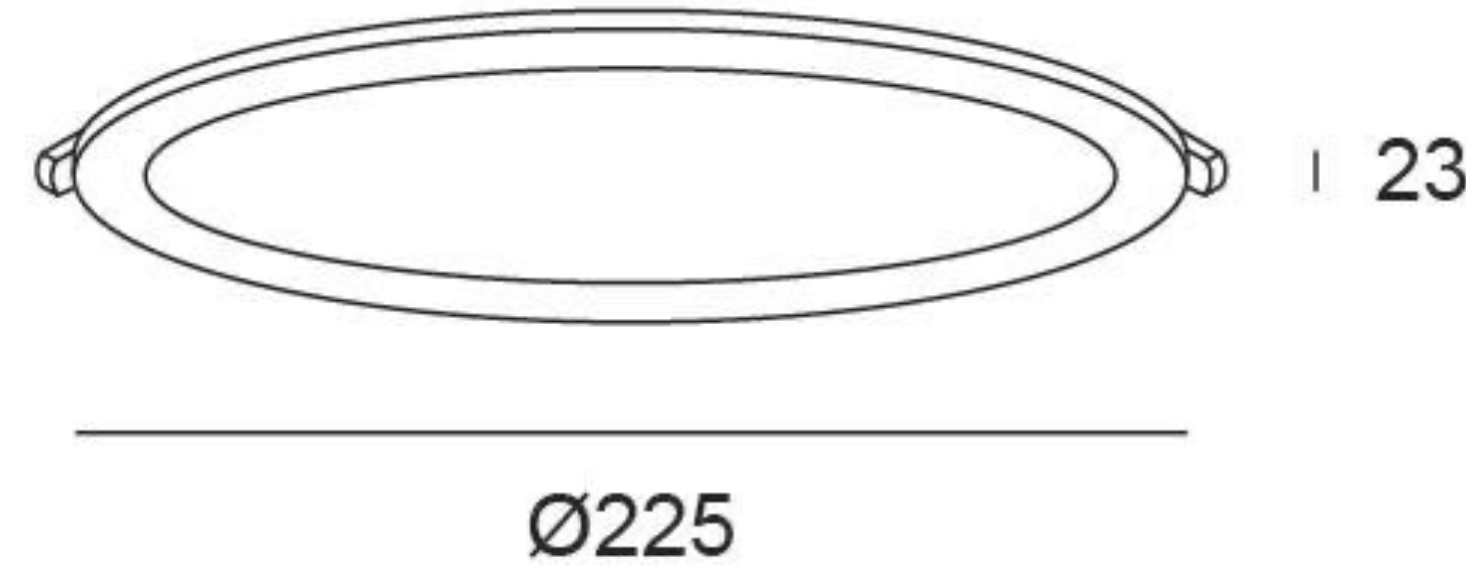 LED recessed light, round, gray, 18 W – CCT