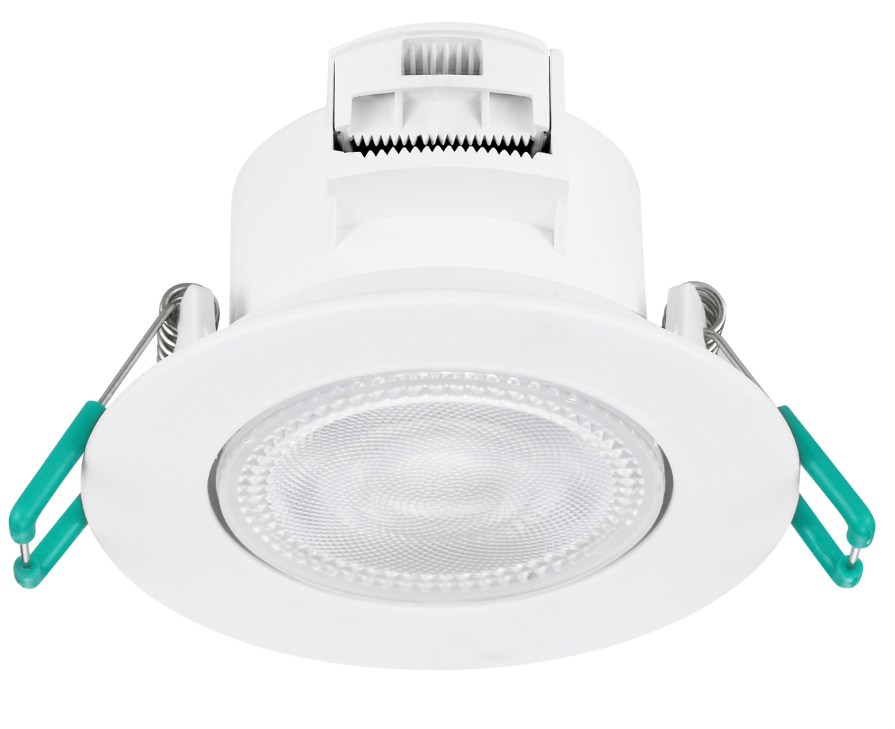 LED recessed spotlight 4.8 W round, swiveling – neutral white IP44 Ø 90 mm