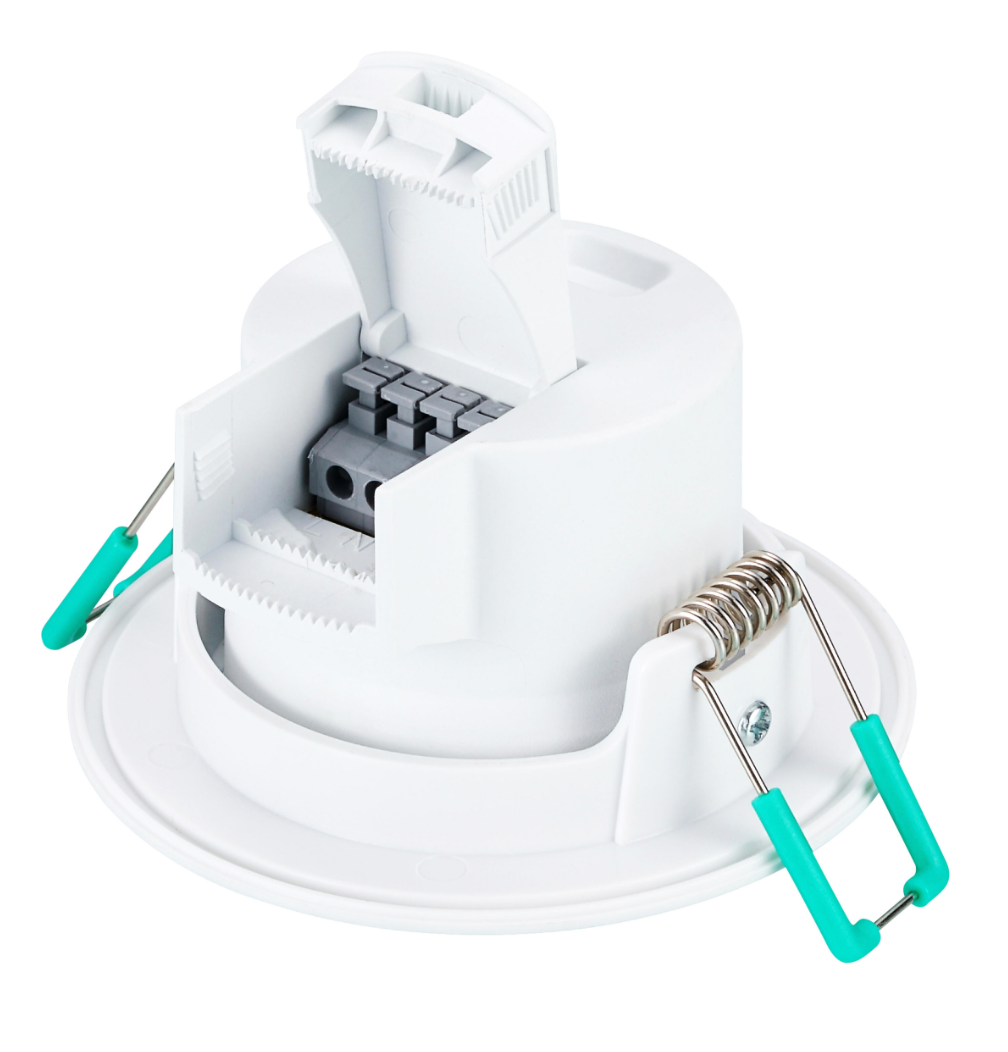 LED recessed spotlight 4.8 W round, swiveling – neutral white IP44 Ø 90 mm