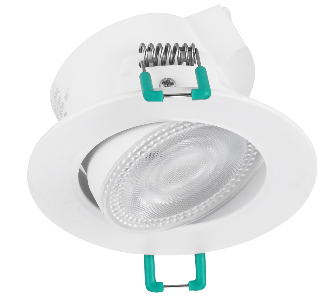 LED recessed spotlight 4.8 W – White – Neutral white (4000 K) – IP65 – Ø 90 mm