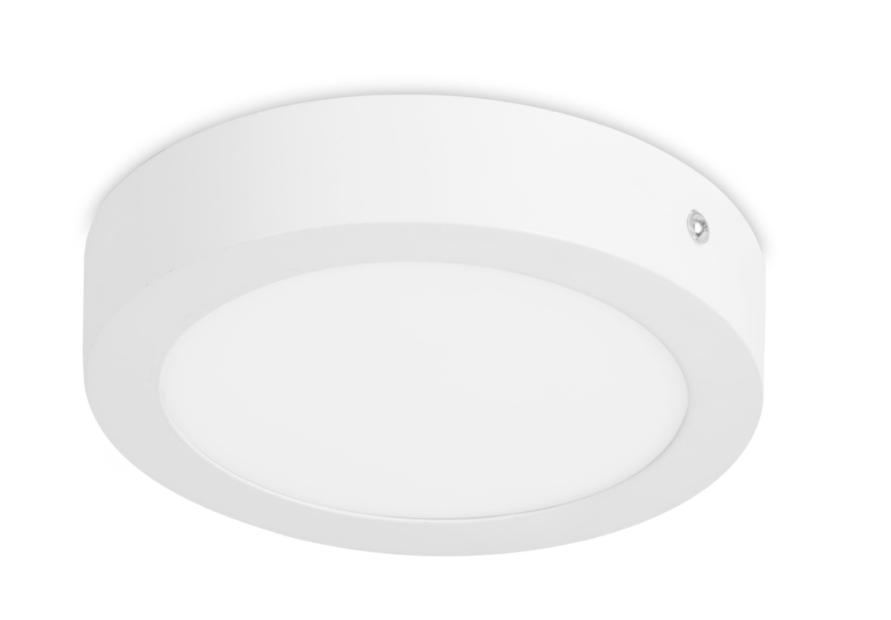 LED surface-mounted light, round, white, 6 W – neutral white, 4000 K