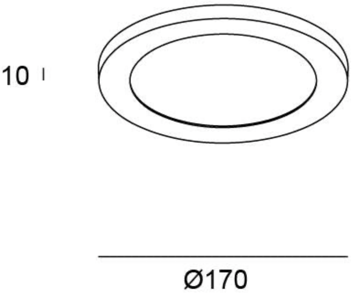 LED recessed light, round, white, 12 W – CCT