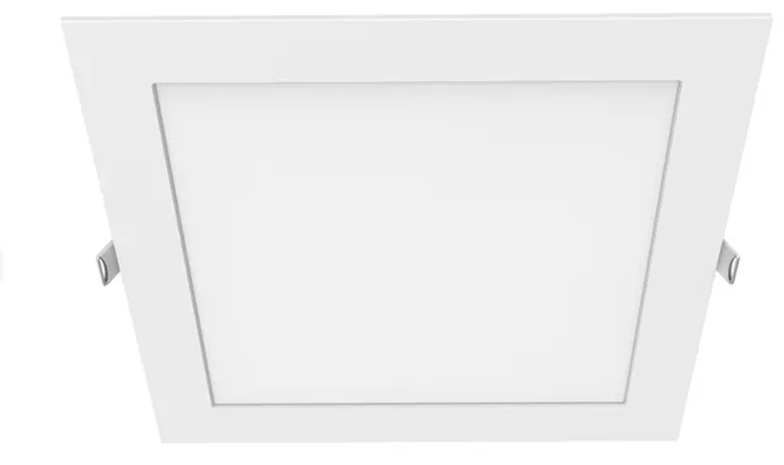 LED downlight recessed light, square, white, 18 W CCT – 3 light colors