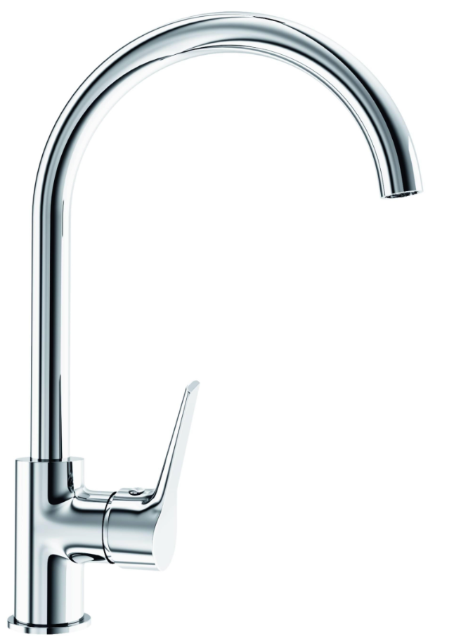 Talos Pro eengreeps keukenkraan – chroom/messing – hoge uitloop 359×210 mm