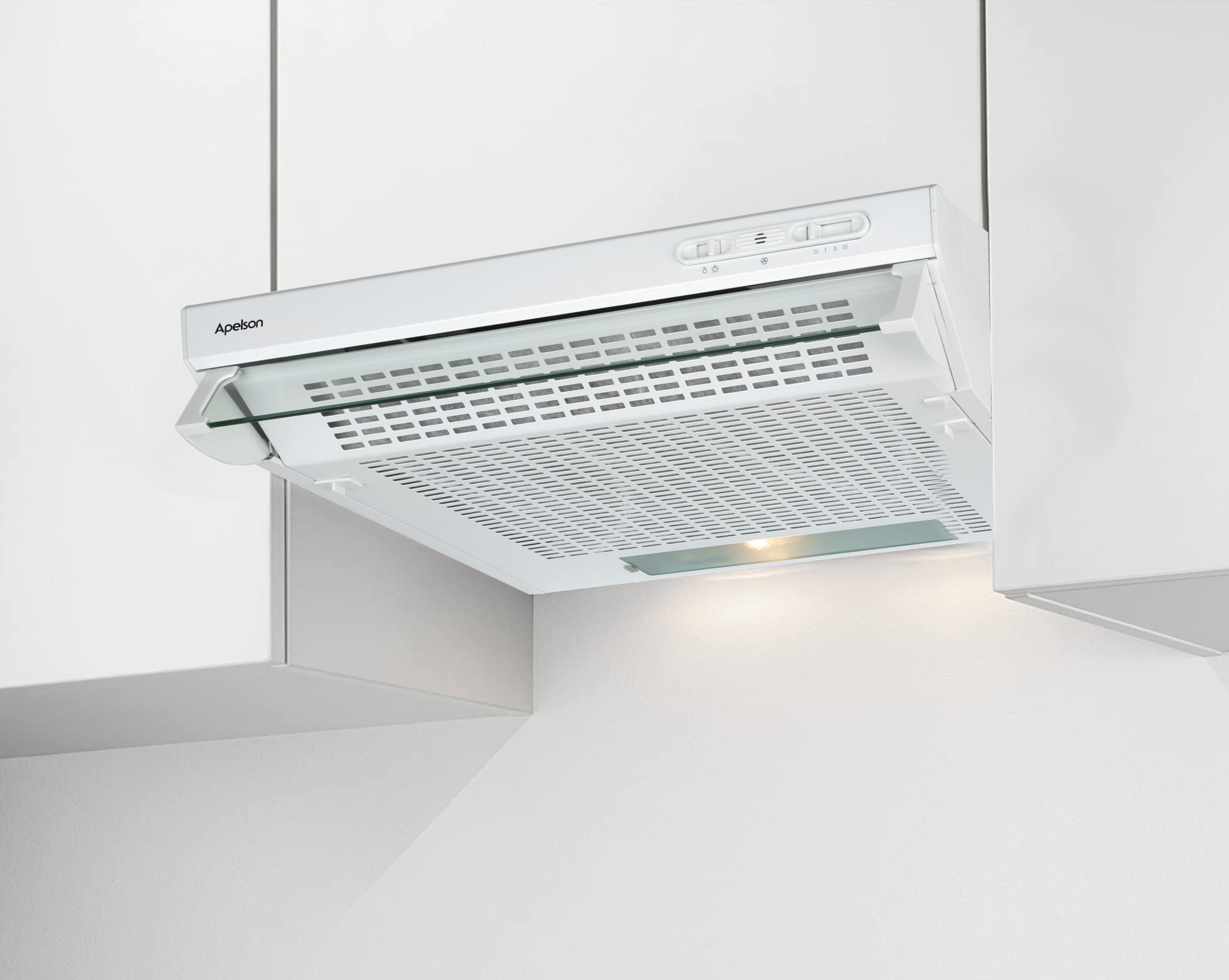 Unterbau-Dunstabzugshaube 60 cm – Blanc – Apelson Air 101