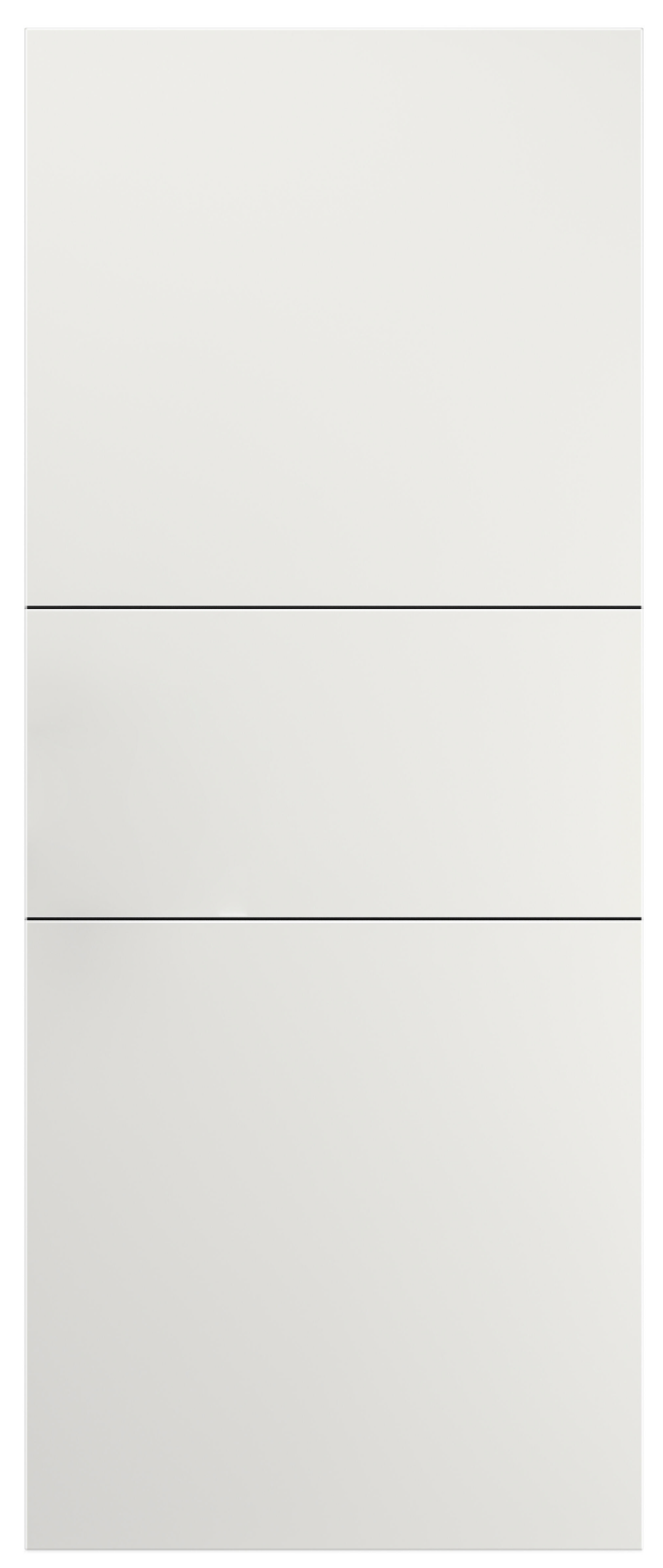 Security Door Panel – Lacado Blanco with Black Frame – 70 × 203 cm