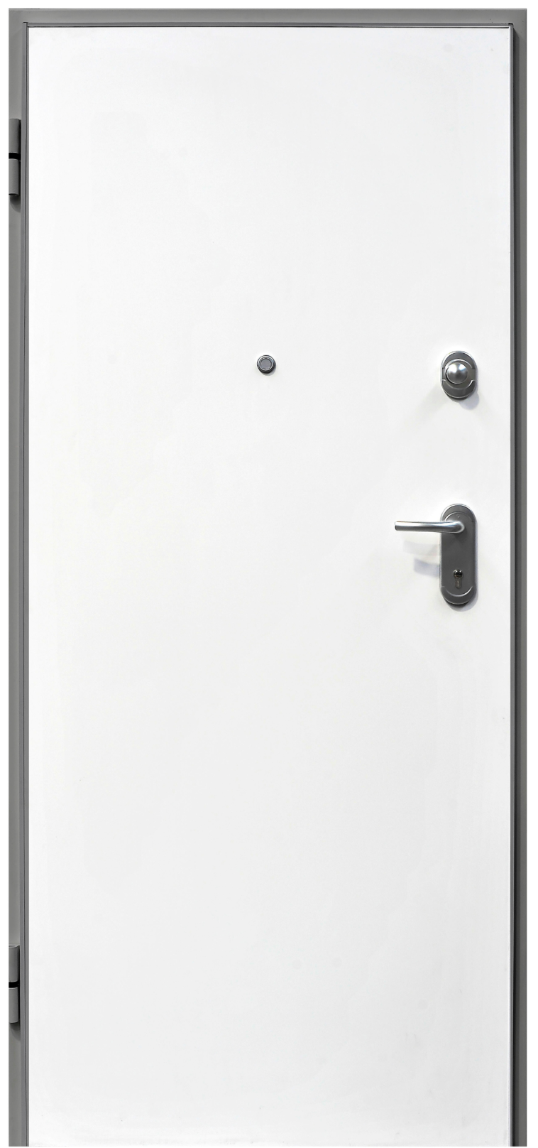 Security Door VT5 – Gray/White – Left – 80 × 203 cm