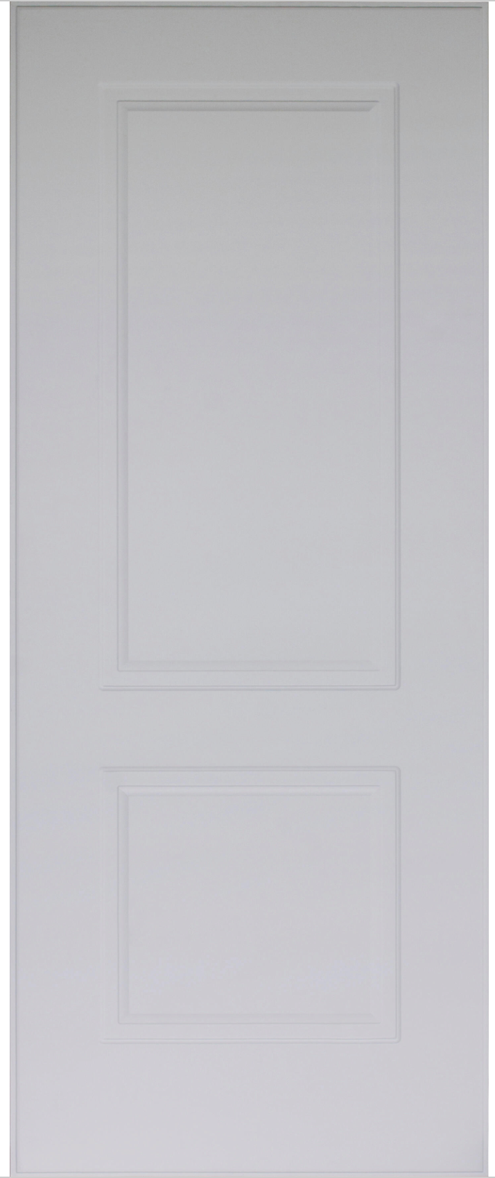 Panel for security door – PVC white – 2 sections
