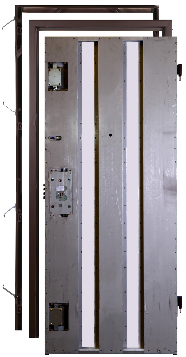 Asso 10 right-hand security door tubular frame – suitable for panels