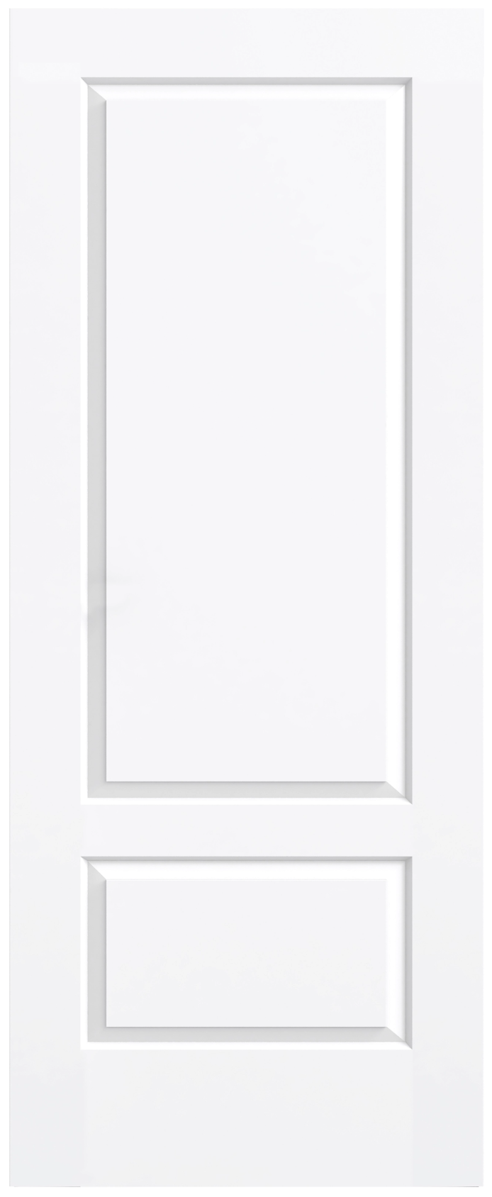 Interior trim panel for security door – White lacquered MDF – 2 sections