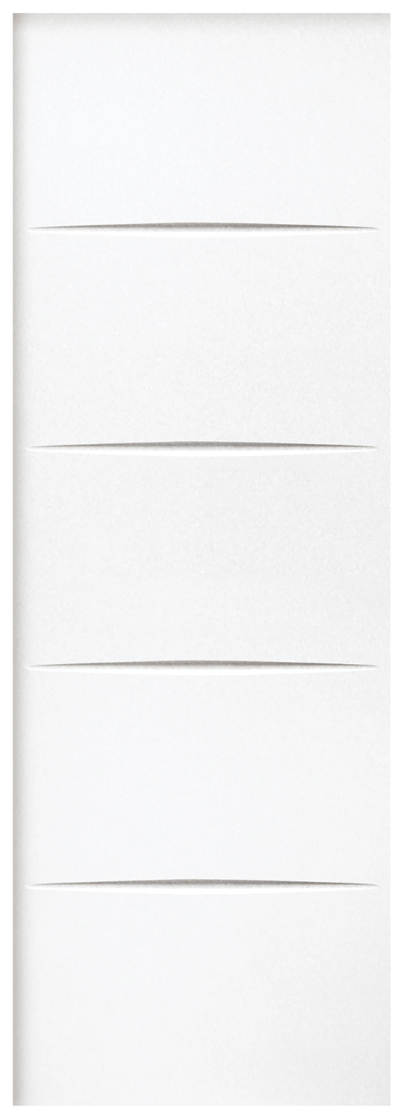 Interior trim panel for security door – White lacquered MDF – LU5 design