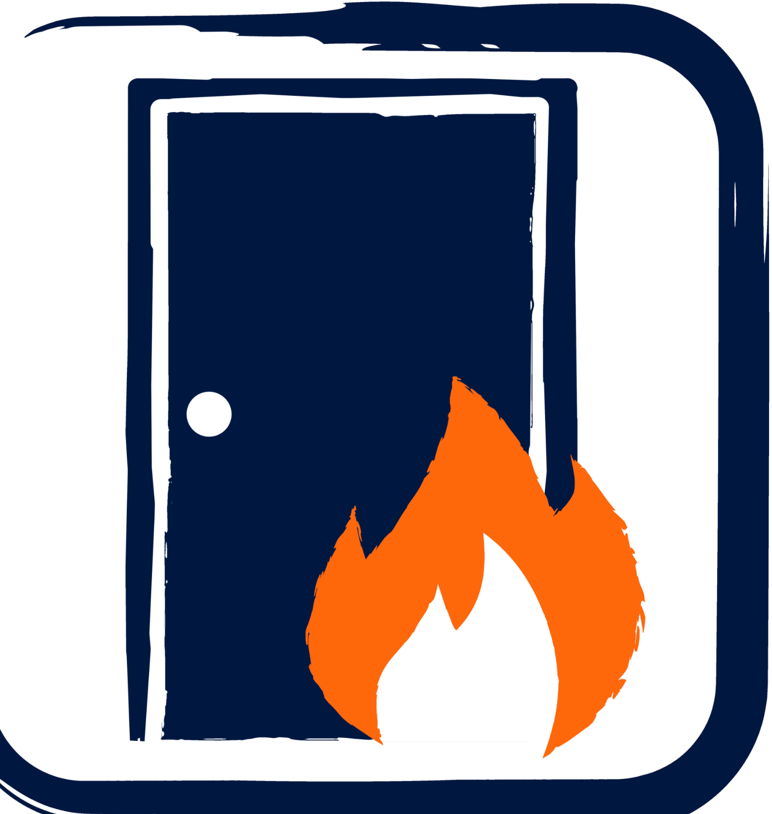 White armored entrance door – right-hand opening direction