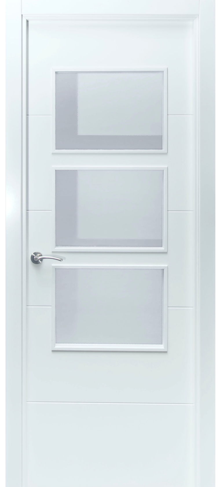 Blok binnendeur VT5 wit gelakt 72,5cm – rechtsdraaiend – zonder glas