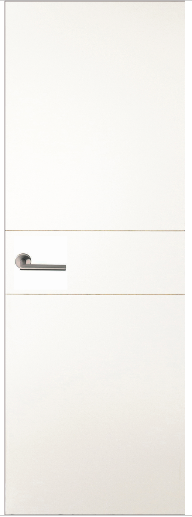 Block interior door VT2 white lacquered 72.5 cm – solid door – left-hinged