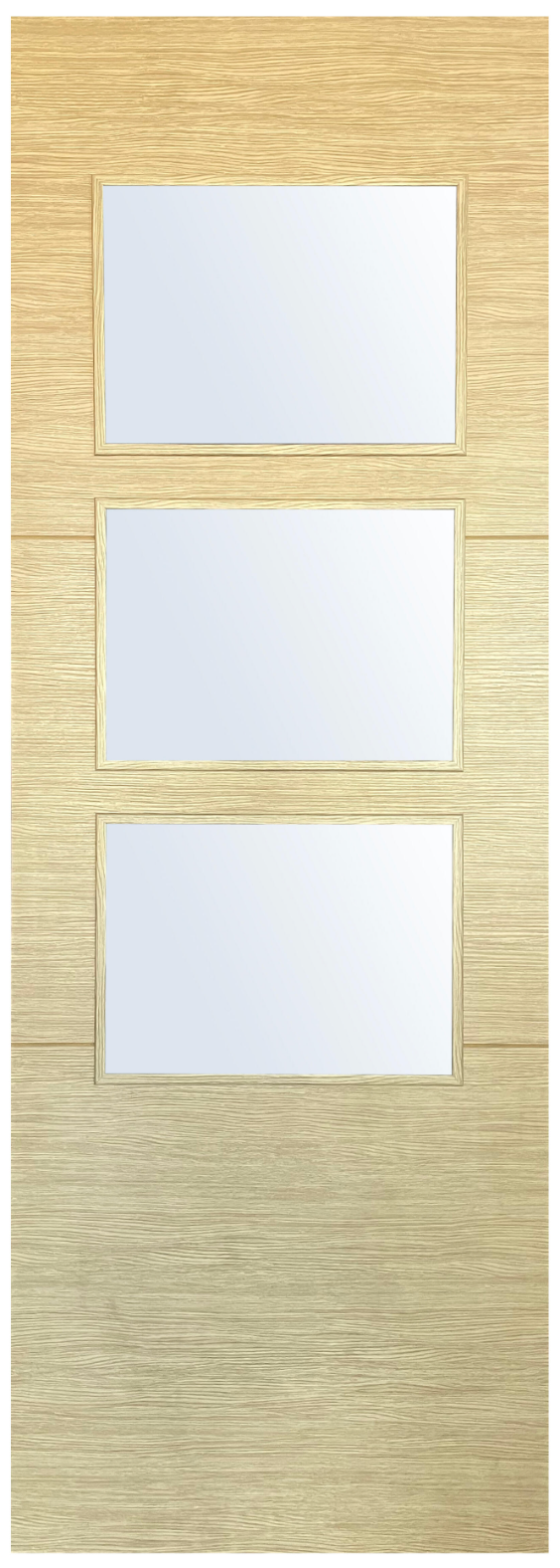 Blok binnendeur melamine eiken D 72,5cm – voor beglazing – linksdraaiend