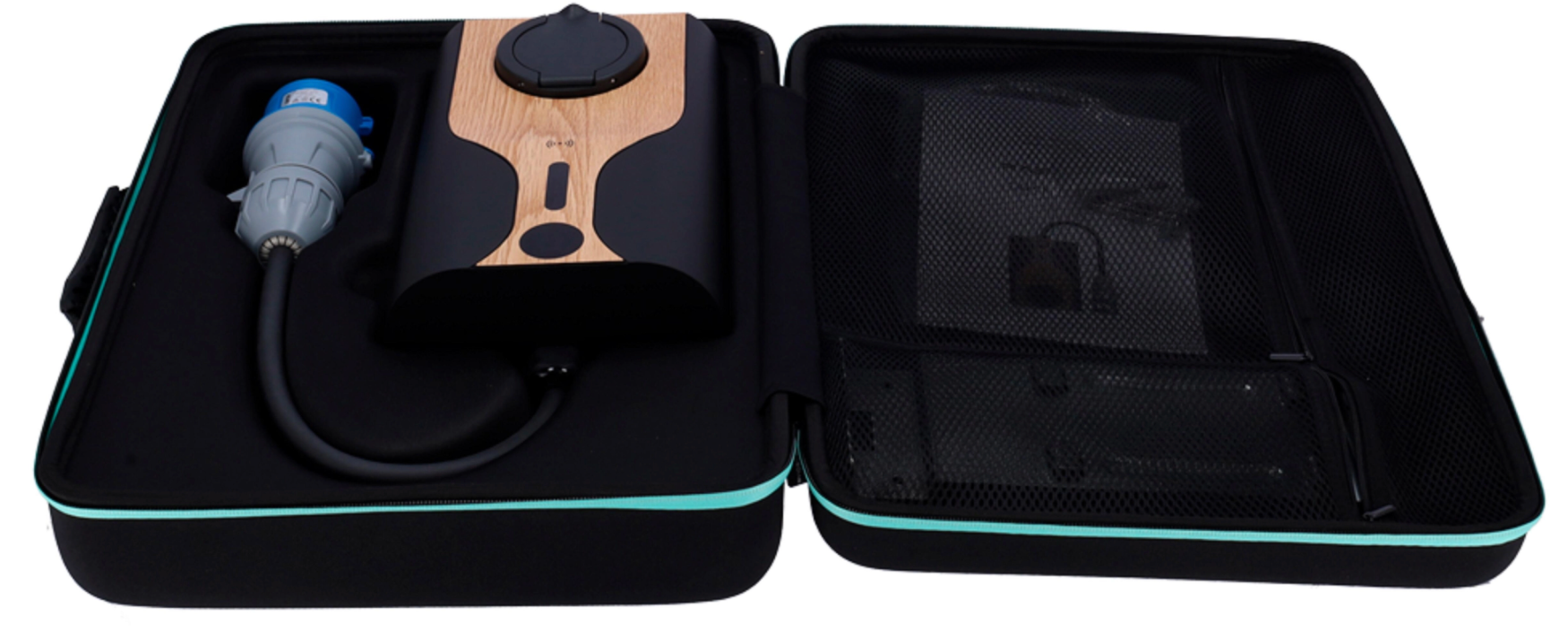 Tragbares EV-Ladegerät – 7.4 kW – Monophasig – Typ 2 – IP65 – mit Transporttasche