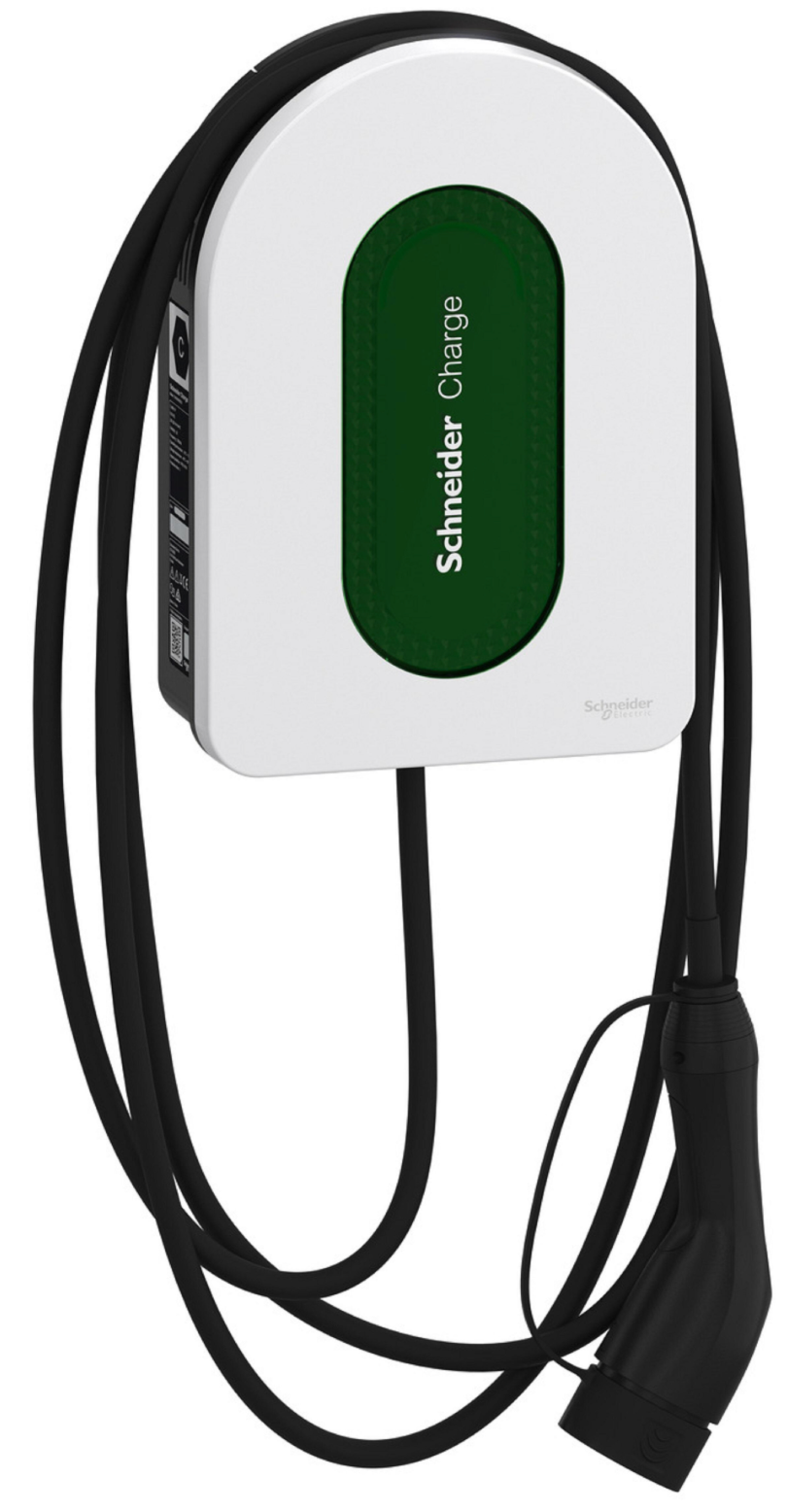Schneider Charge – EV-Ladestation – 7.4 kW – Monophasig – Typ 2 – IP65 – Weiß