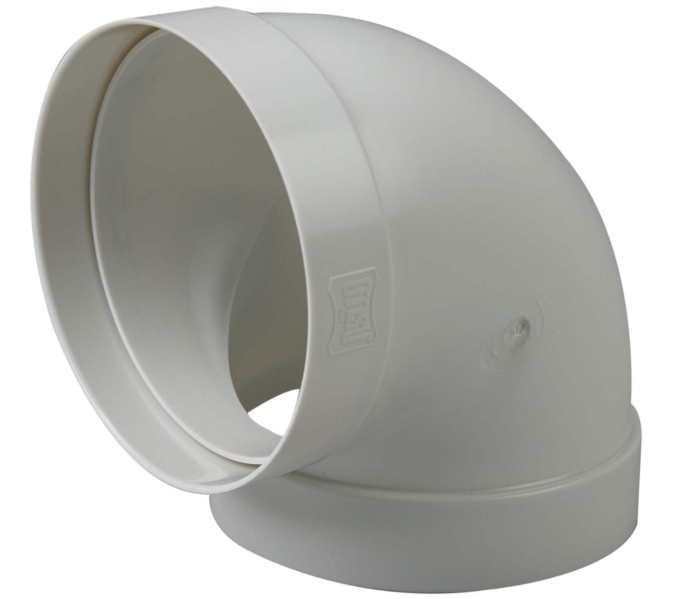 Round 90° elbow Ø 100 mm – PVC – fire retardant