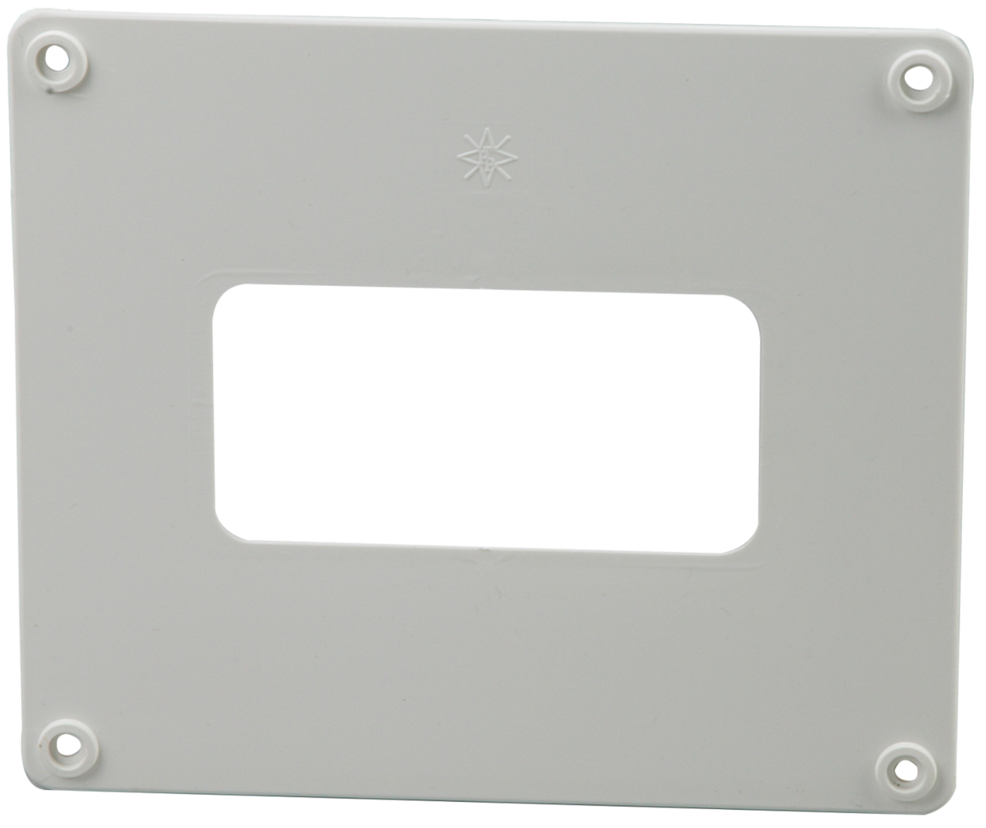 Rectangular wall end piece 55 × 110 mm – ventilation pipe connection