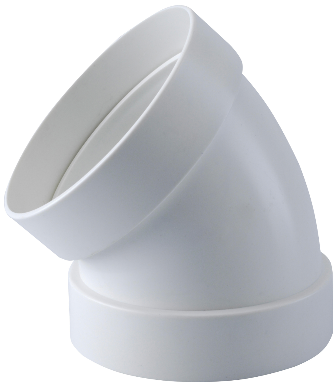 45° round bend Ø 150 mm – ventilation pipe connection