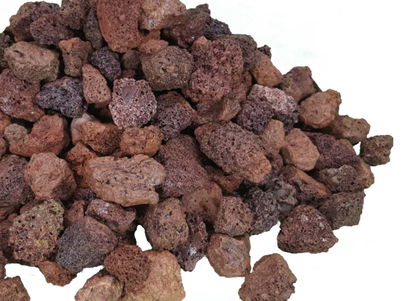 Decorative volcanic rock – reddish brown 1,000 kg big bag