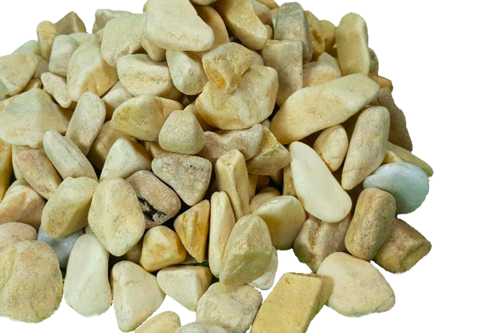Round river gravel Amarillo Yellow 1000 kg