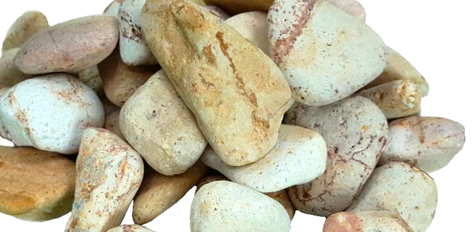 Decorative river stone Rainbow 1,200 kg big bag