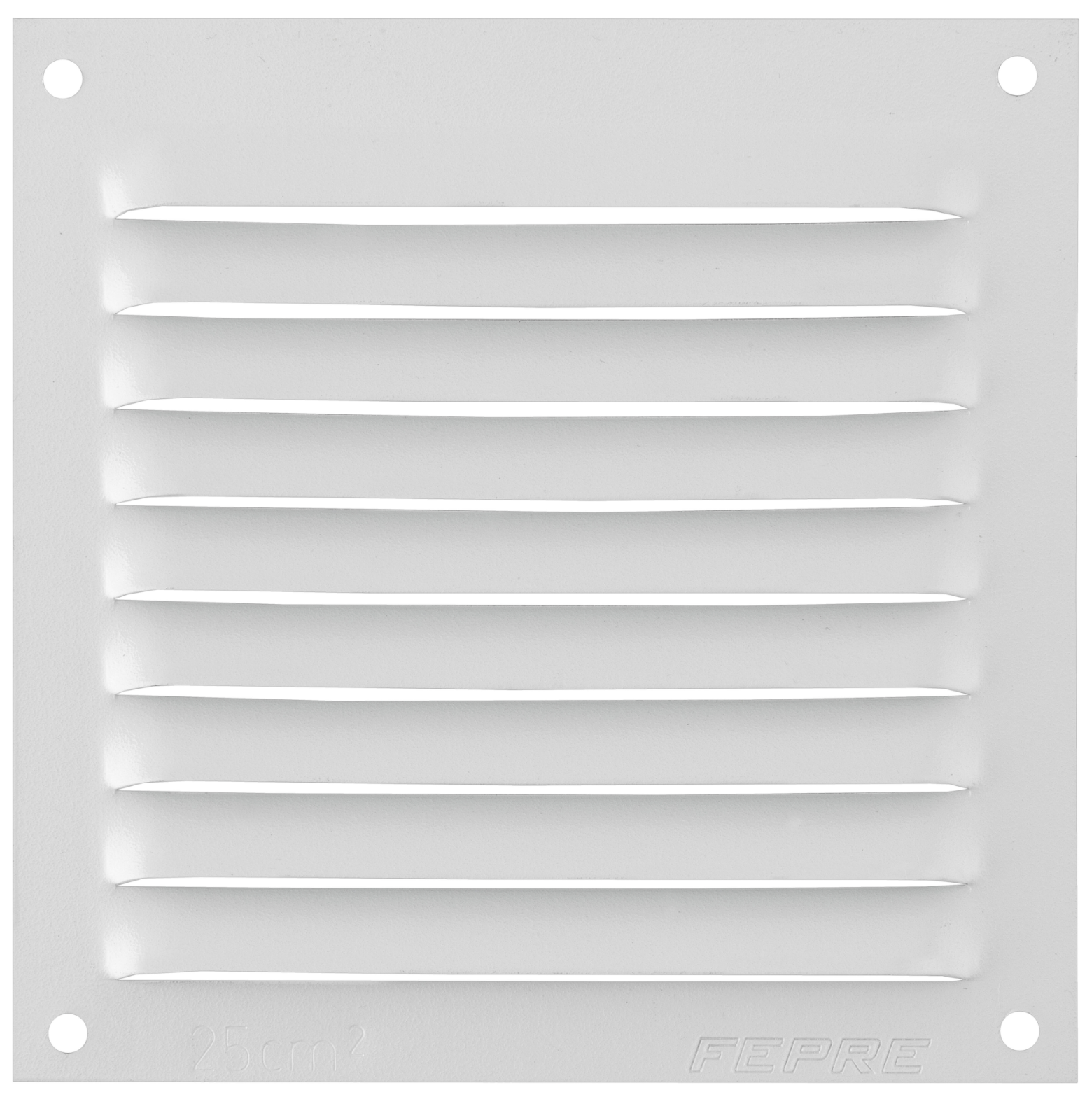 Persiana de ventilación aluminio blanco 17×17cm