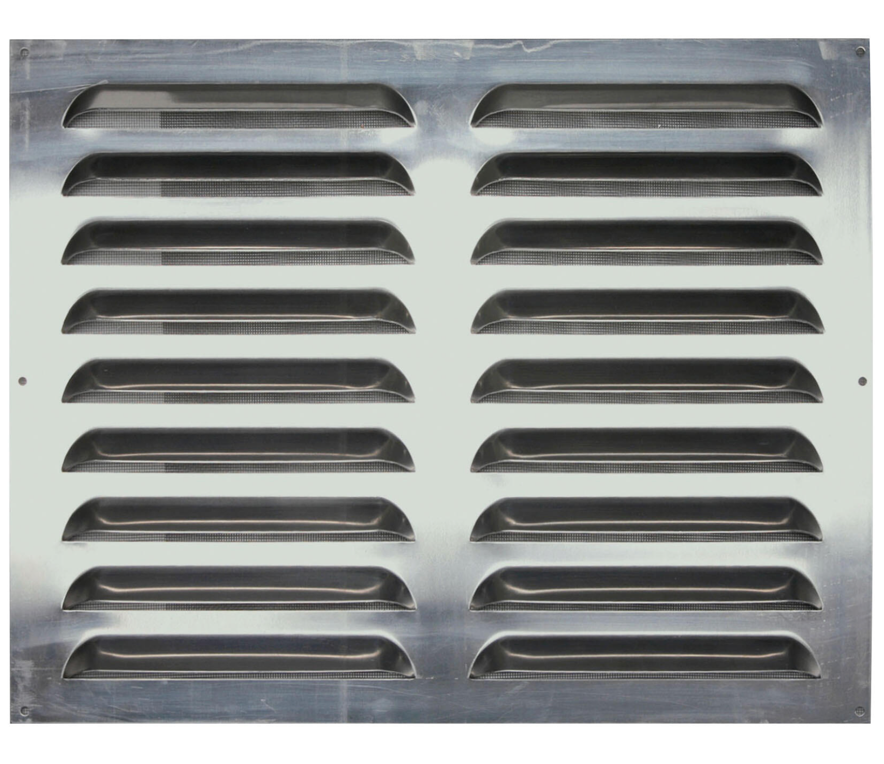 Rejilla de aire de aluminio bruto de montaje superior – 30×25 cm, 1,5 mm de espesor