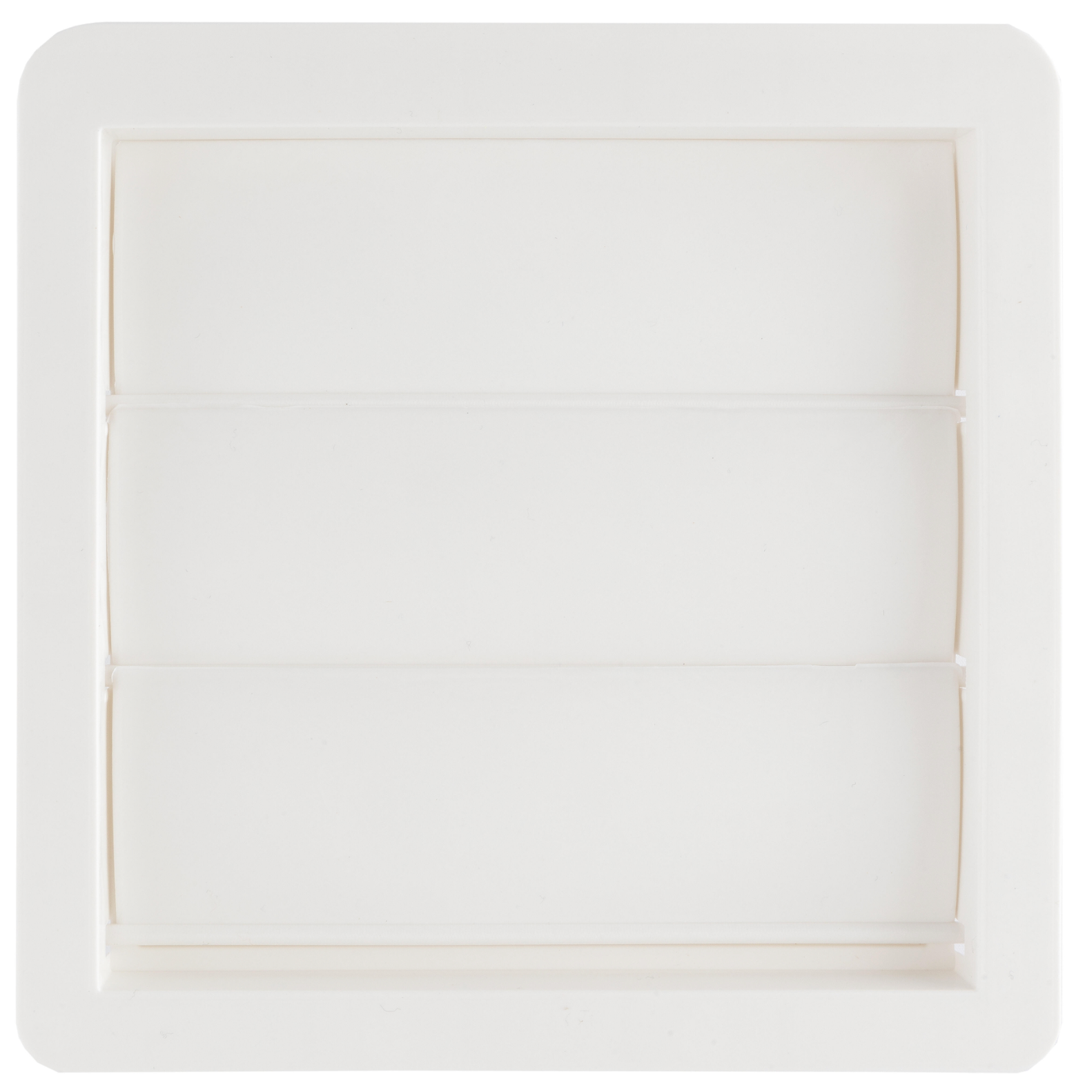 Built-in ventilation grille PVC Ø 100 mm – White – adjustable