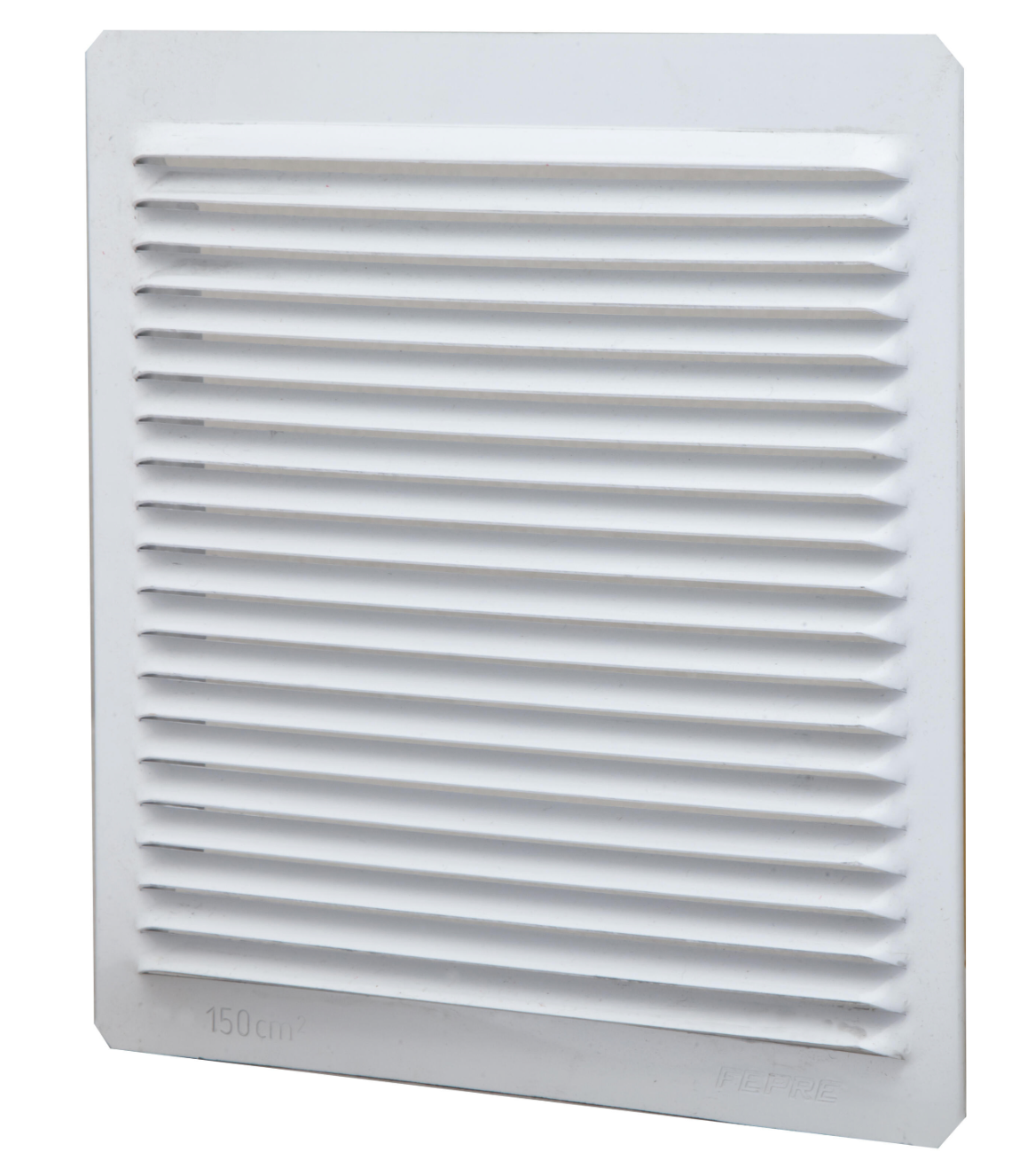 Built-in ventilation grille, aluminum, white – 22.0 × 11.5 cm – 0.8 mm