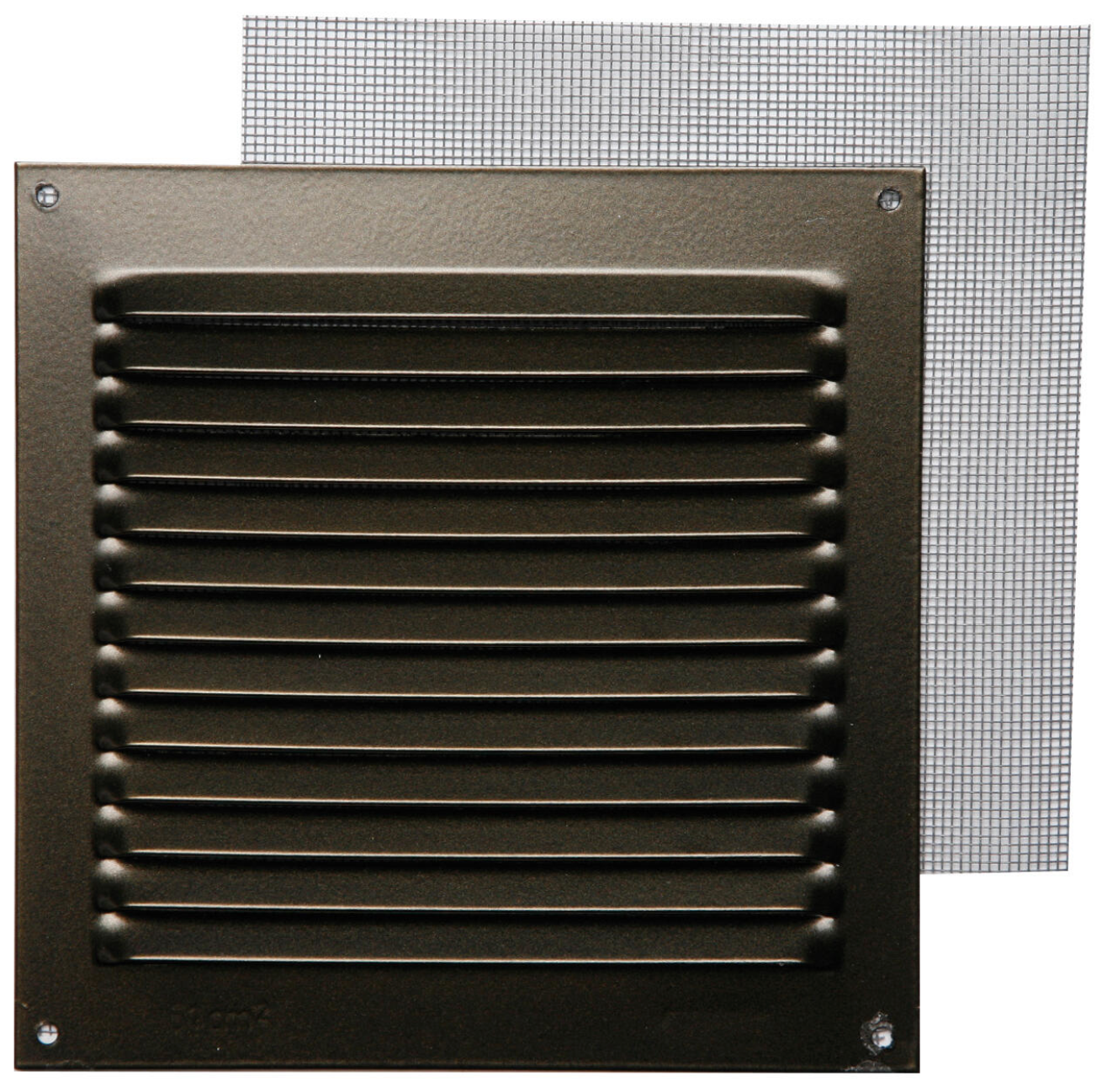 Ventilation grille with mosquito protection – aluminum bronze – 15 × 15 cm – 0.8 mm