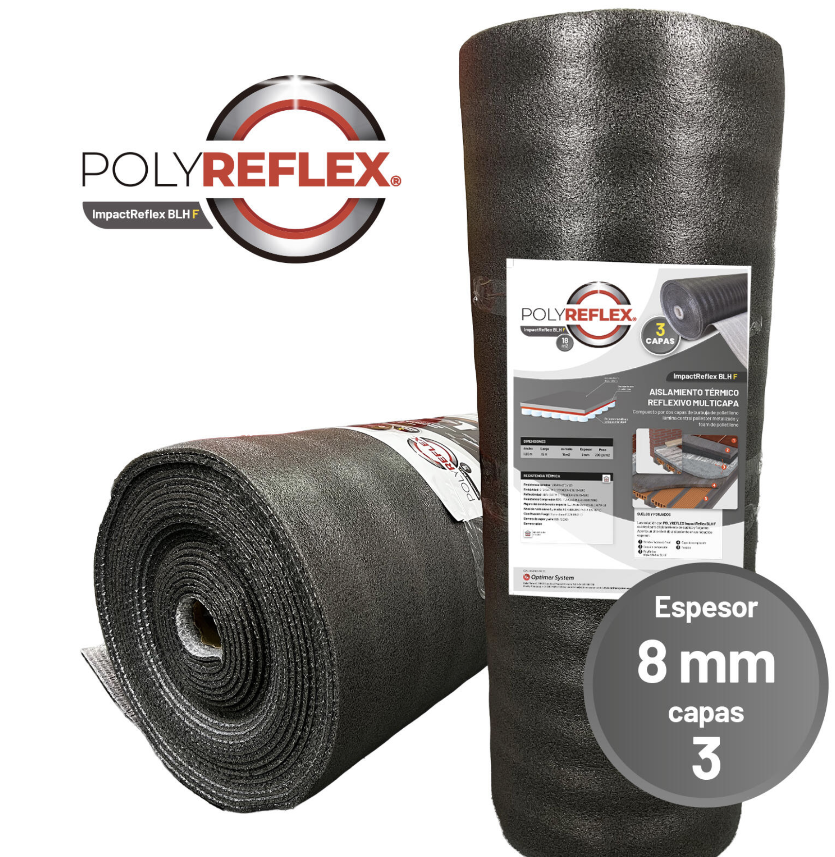 Polyreflex BLH-F – Reflective insulation 1.20 × 15 m – 8 mm