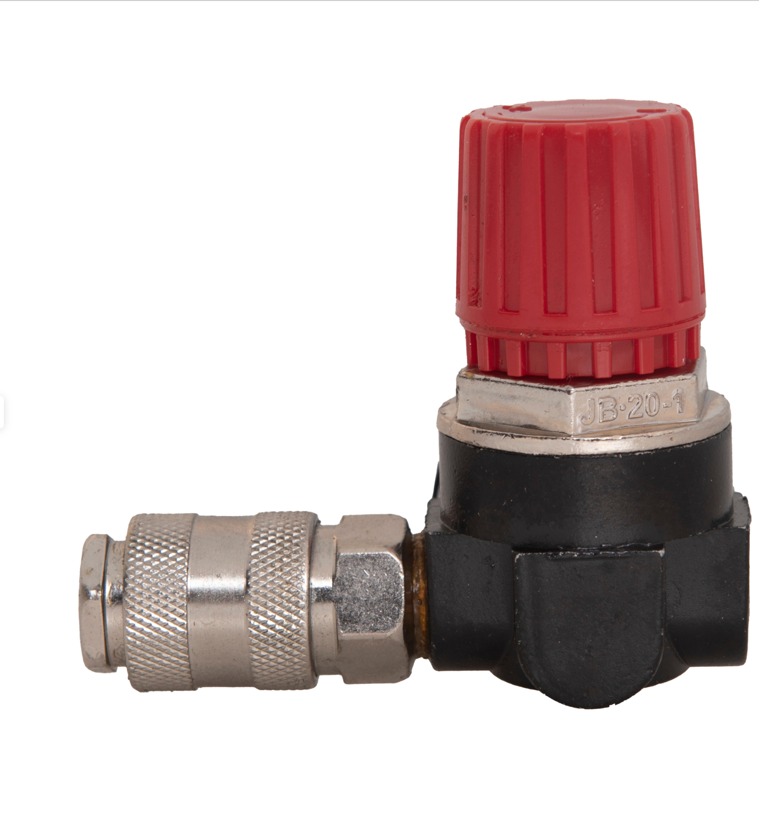 Pressure reducer for compressed air – 1/4" female thread – incl. universal quick coupling