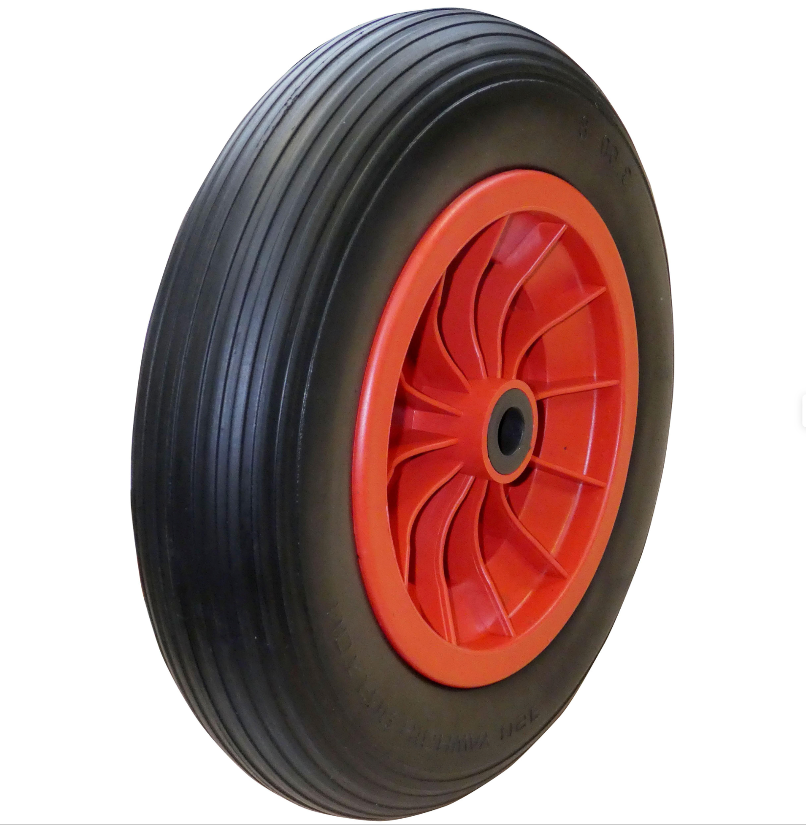 Puncture-proof wheelbarrow wheel 350 mm – load capacity 100 kg – plastic rim