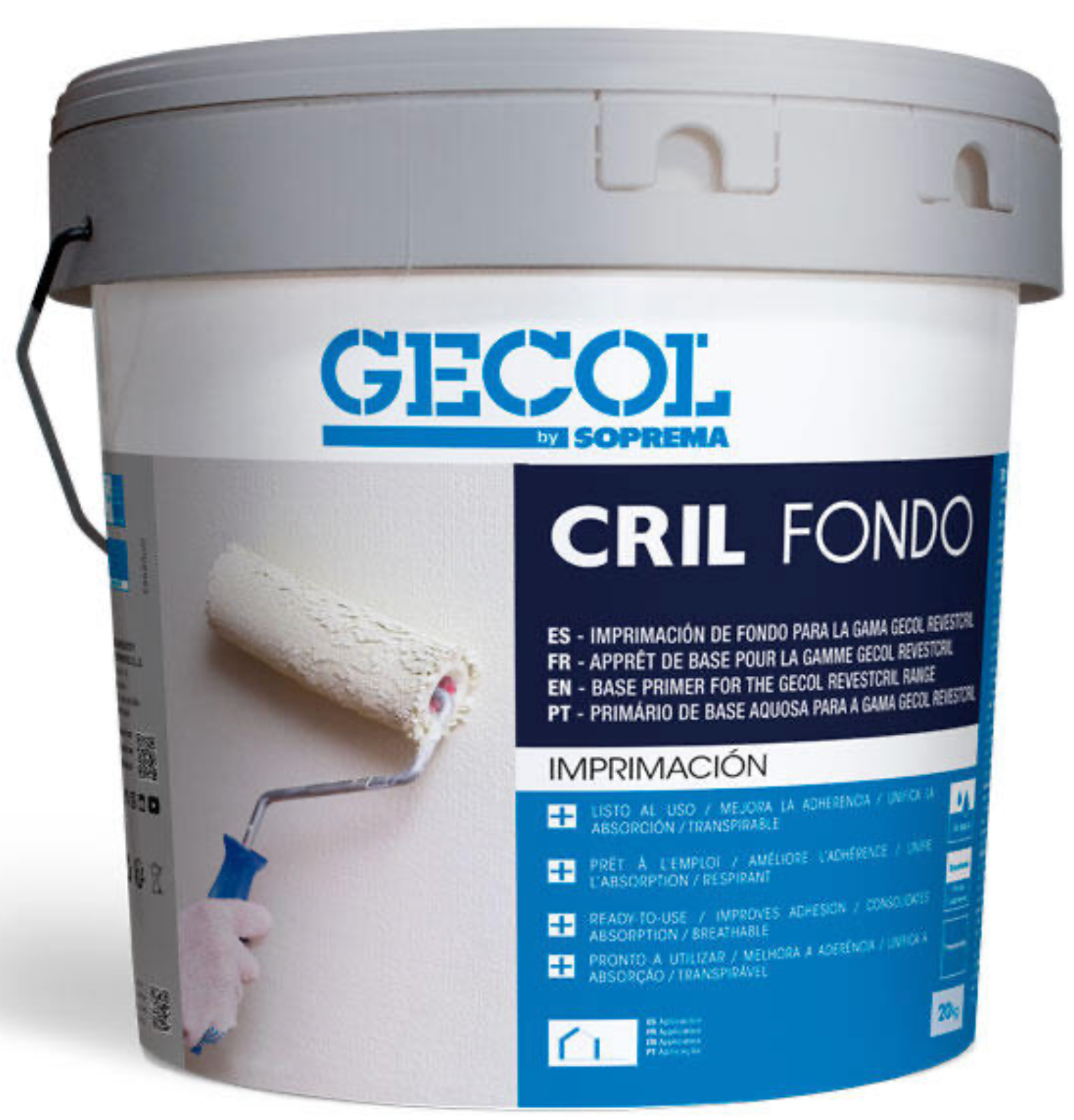 Primer for acrylic plasters 20 kg – color ash