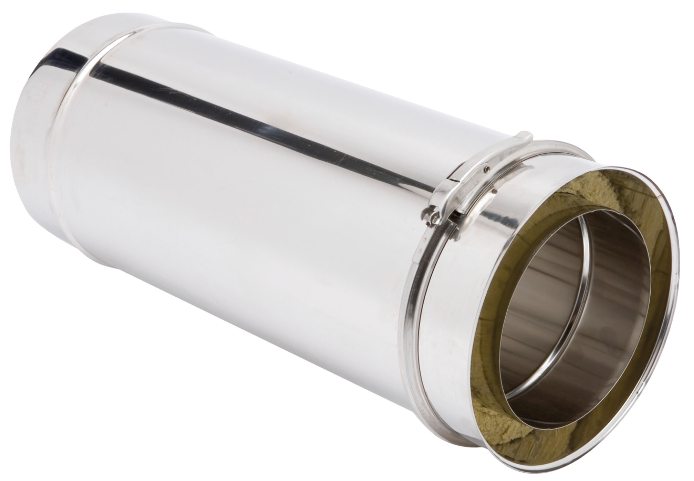 Double-Walled Stainless Steel Chimney Pipe Ø150mm, 50cm Length