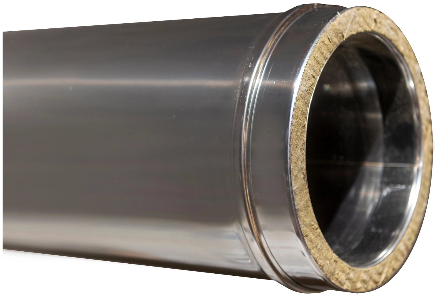 Double-Walled Stainless Steel Chimney Pipe Ø200mm, 1 Meter Length