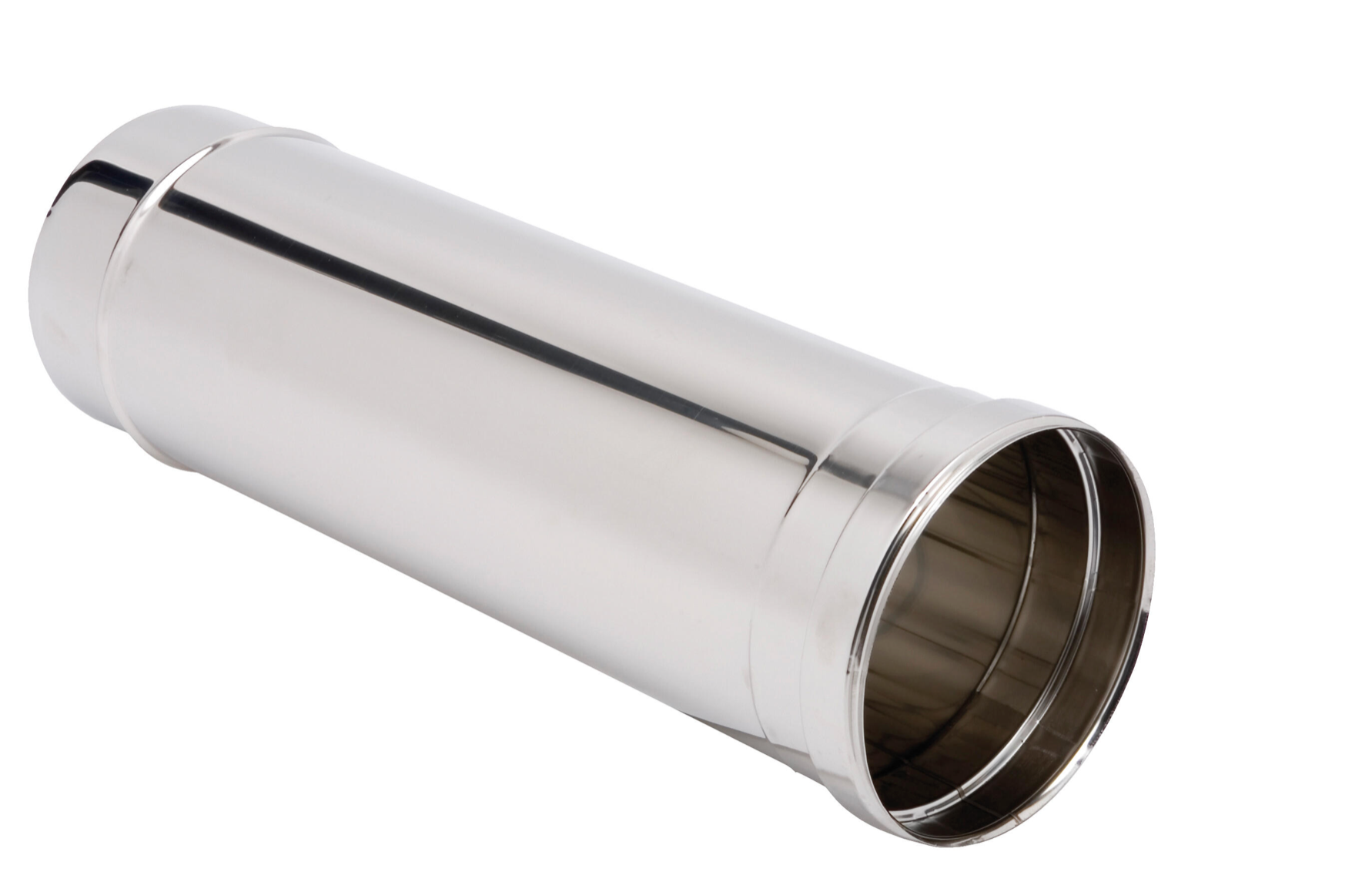 Stainless Steel Single Wall Pipe Ø125 mm – 50 cm