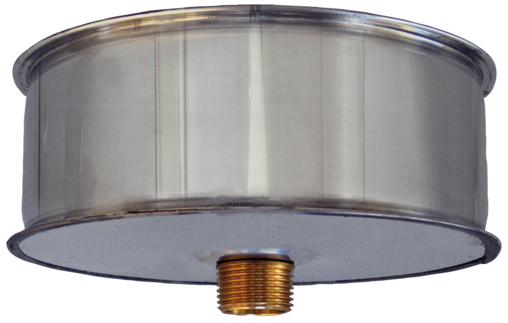 Stainless Steel Double Wall Plug with Purge Ø200 mm