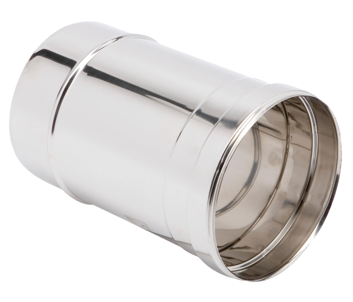 Stainless Steel Single Wall Chimney Pipe Ø125mm × 1m