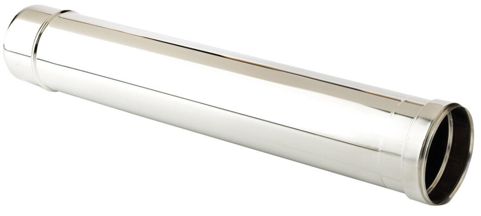 Stainless Steel Single Wall Chimney Pipe Ø125mm × 1m