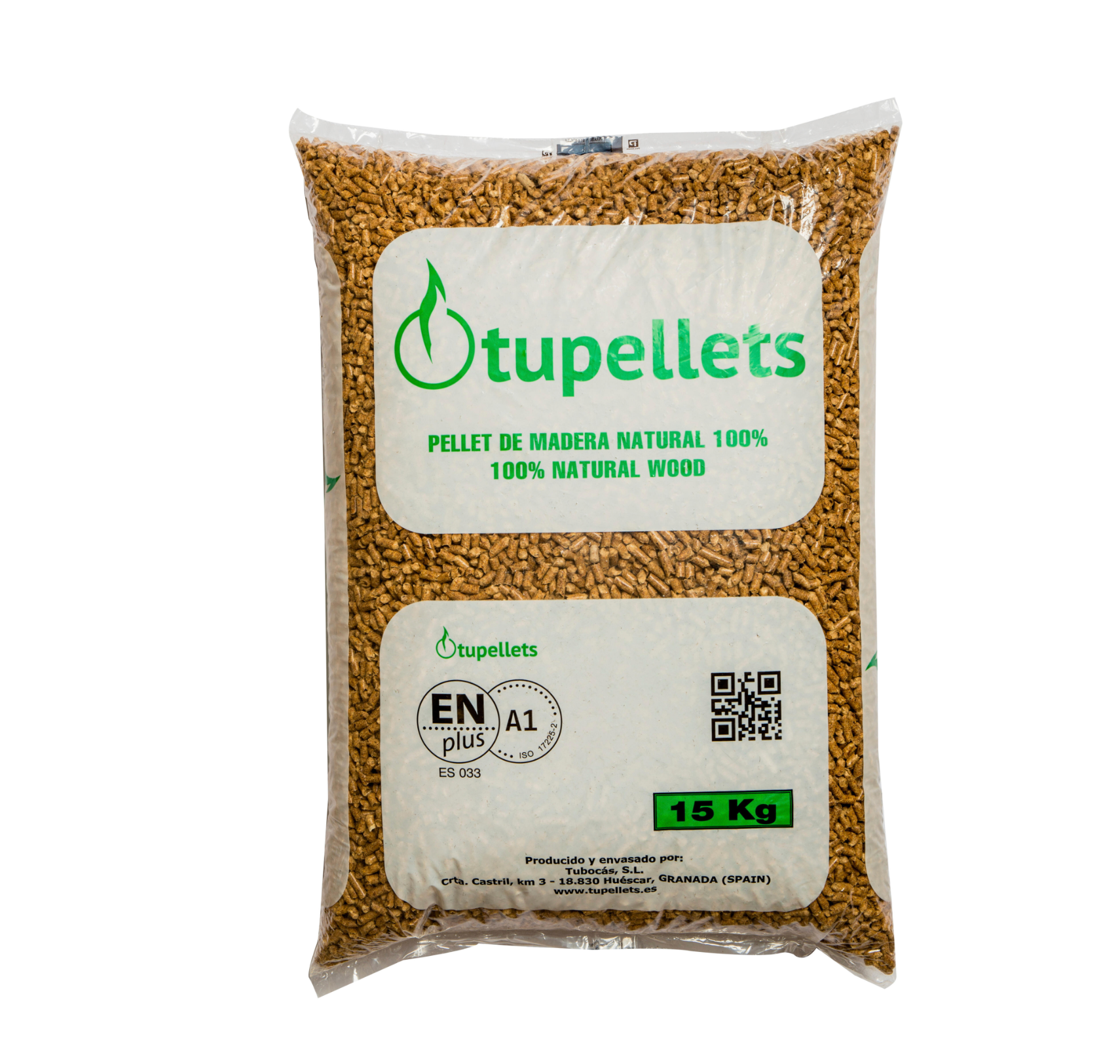 Tupellet 15 kg Premium Wood Pellets – EN Plus A1 Certified