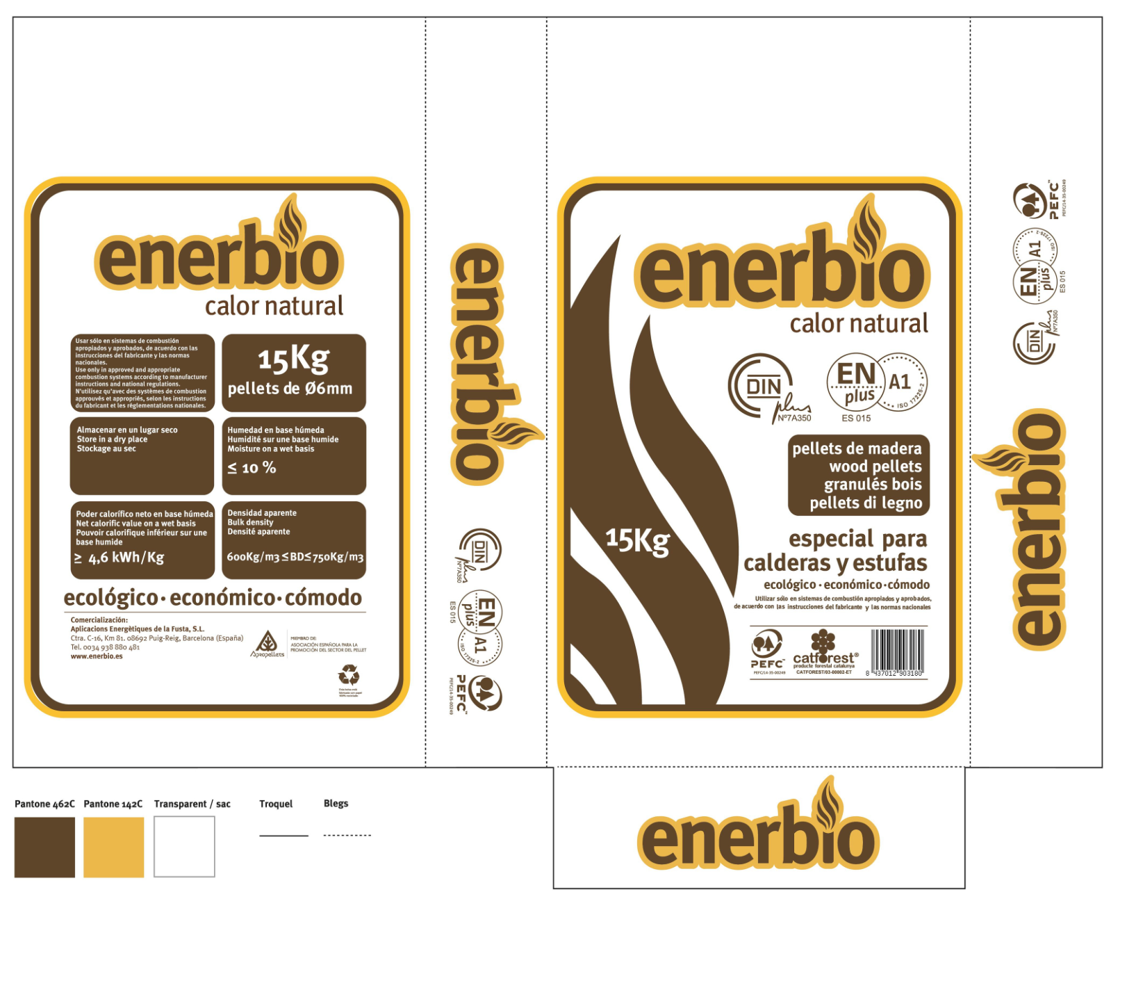 Enerbio 15 kg Premium Wood Pellets – ENplus A1 Certified