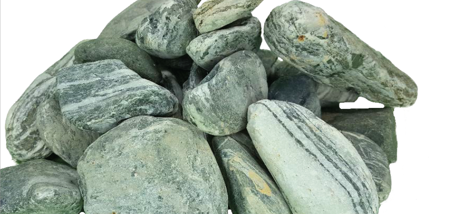 Canto Rodado Green Angel – 40/60 mm Decorative Natural Pebbles for Garden & Landscaping